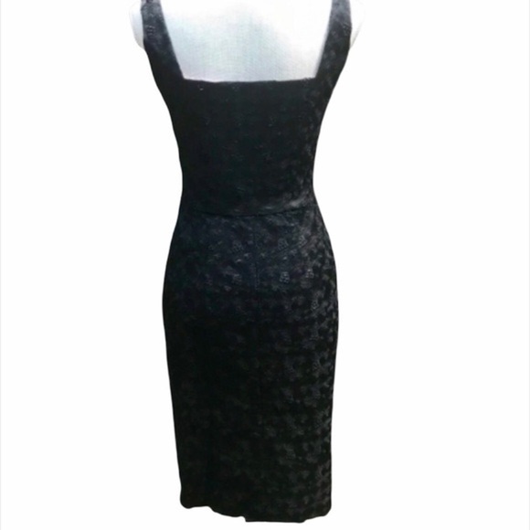 KAY Unger New York Black Eyelet Cocktail Dress 2 - Picture 2 of 7